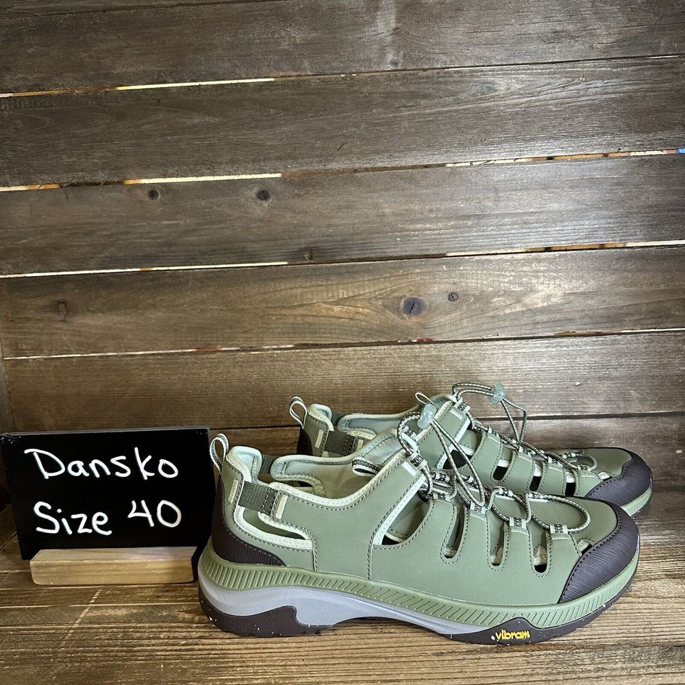 New $130 Womens Dansko Mia Sage Sandal Shoes EU 40‎ US 9.5-10 M